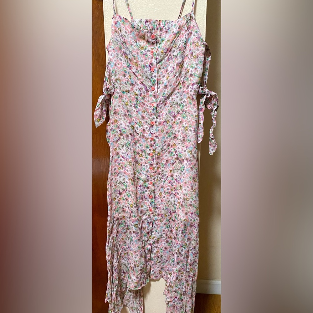 TopShop Over Shoulder Floral Dress Size 2